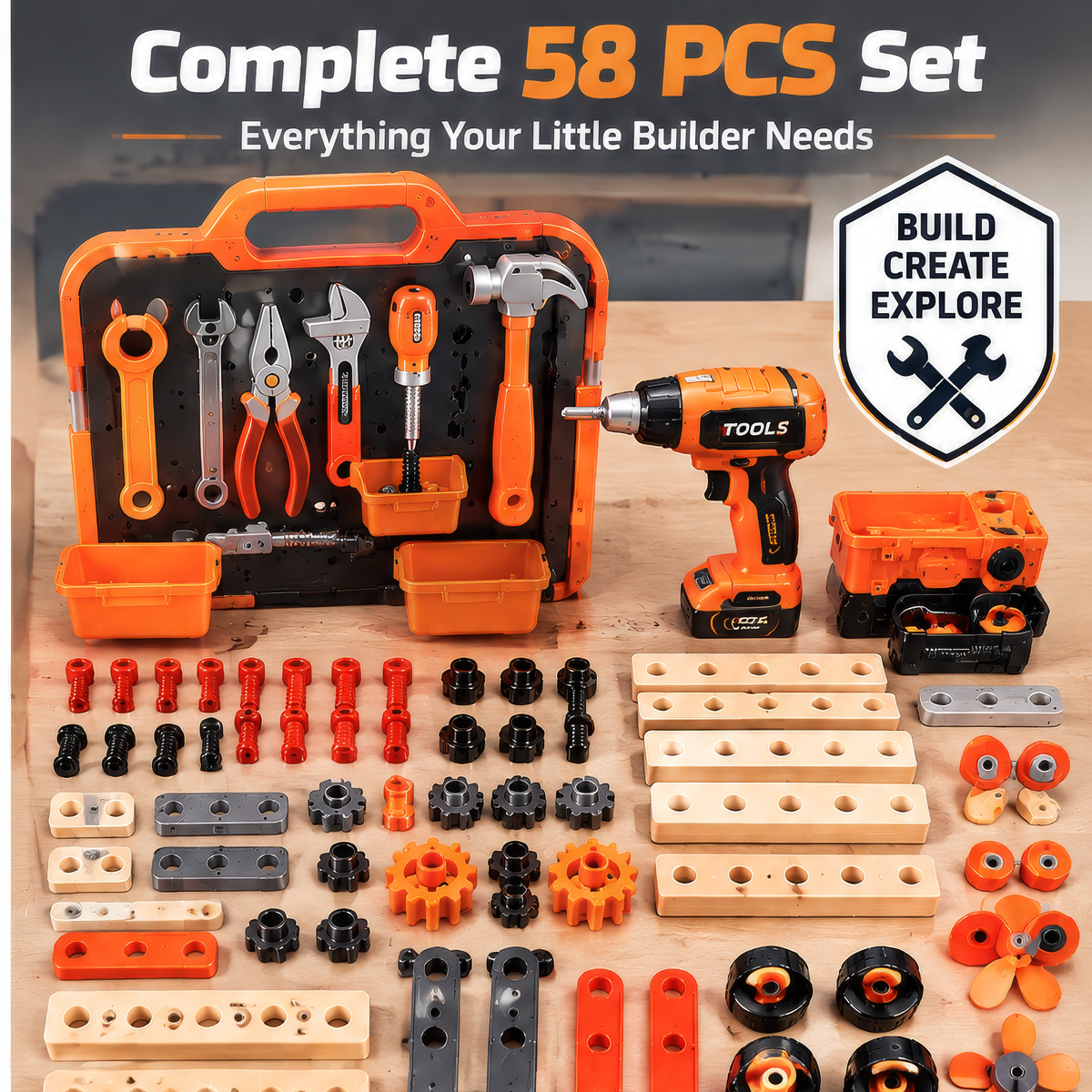 FUNMODO® Kids Tool & Repair Workbench Set
