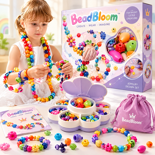 FUNMODO® Colorful Bead Jewelry Making Kit for Kids