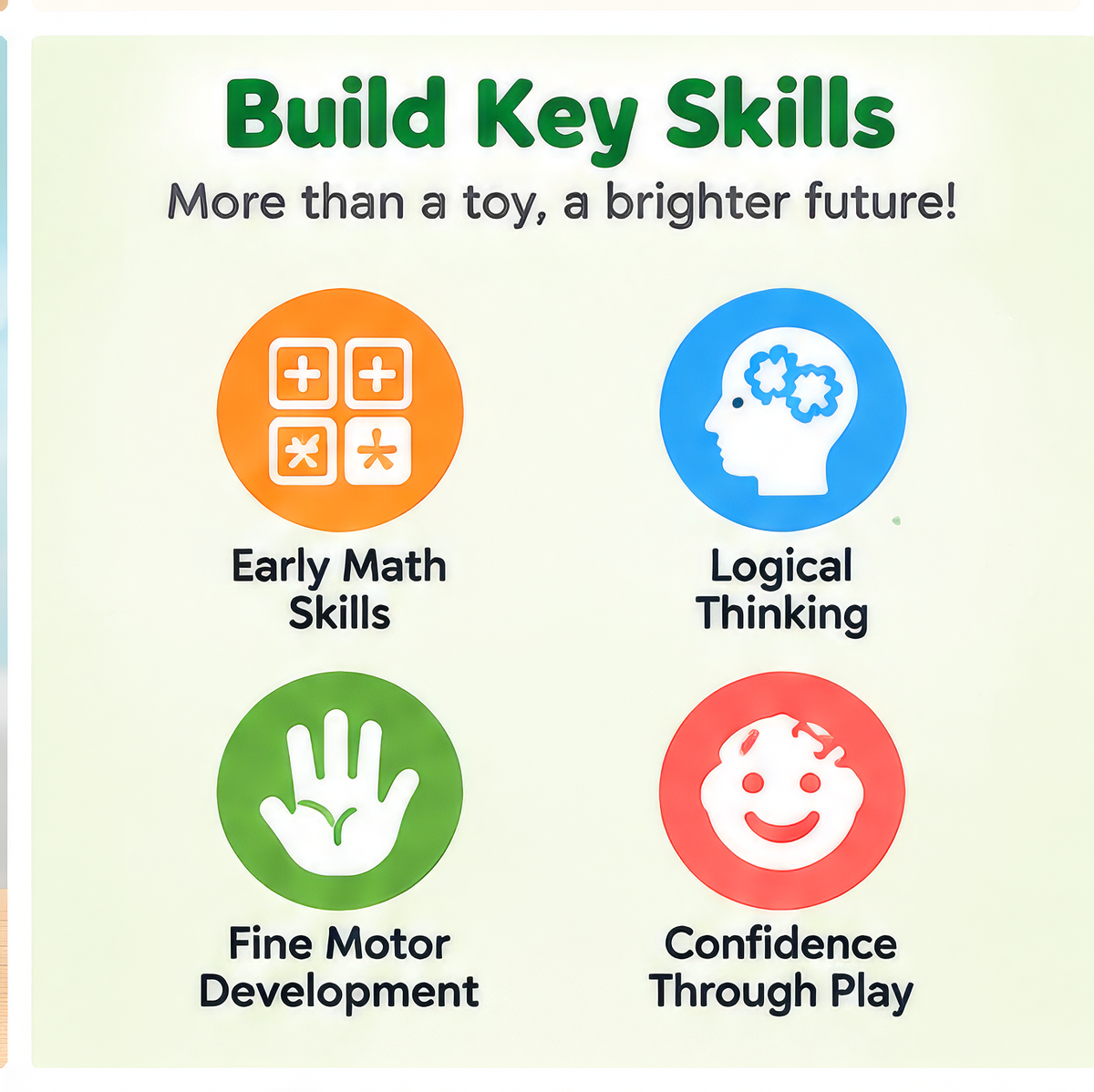 Math Balance educational toy gift set for children