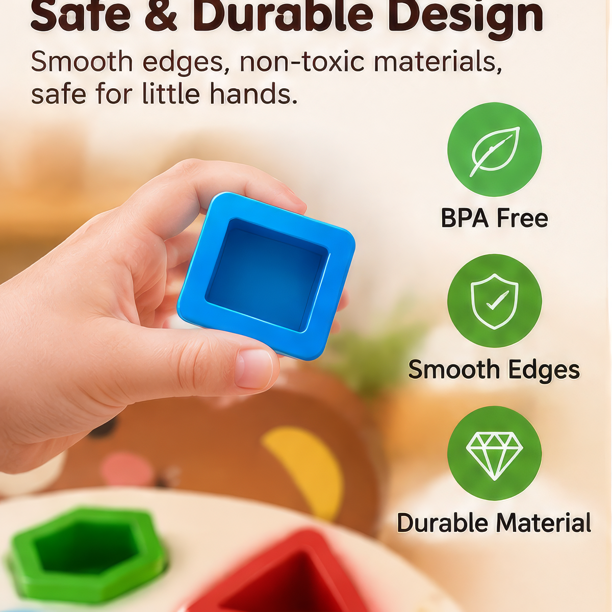 FUNMODO® Interactive Shape Matching & Sorting Learning Toy