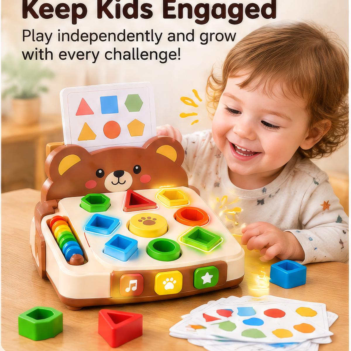 FUNMODO® Interactive Shape Matching & Sorting Learning Toy