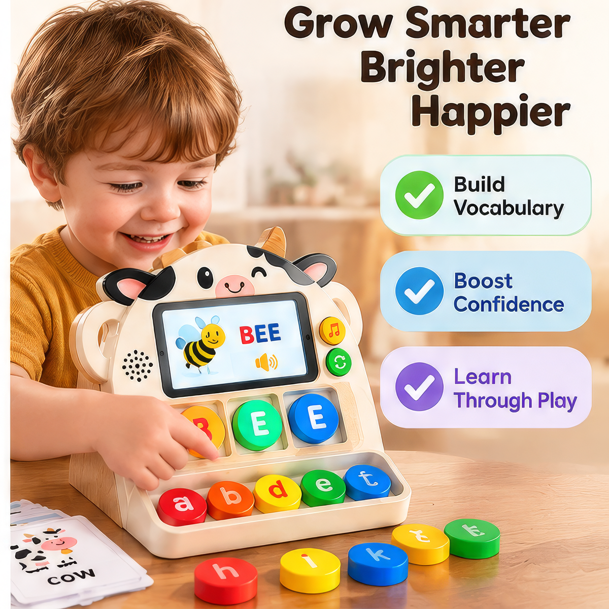 FUNMODO® Interactive Spelling & Phonics Learning Toy