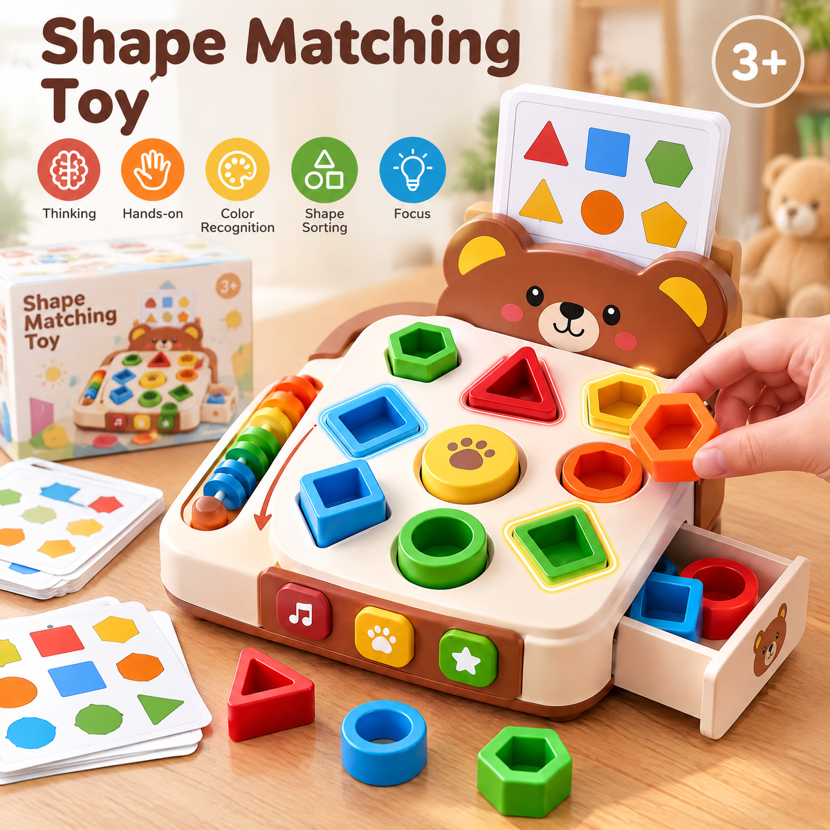 FUNMODO® Interactive Shape Matching & Sorting Learning Toy